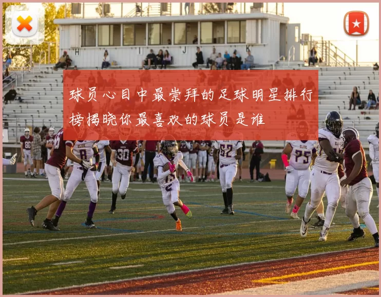 球员心目中最崇拜的足球明星排行榜揭晓你最喜欢的球员是谁